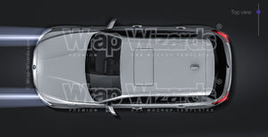BMW 1 Series F20 5-door 2016 glossy finish - all sides Car Mockup Template.psd