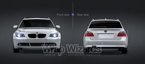 BMW E61 Touring glossy finish - all sides Car Mockup Template.psd