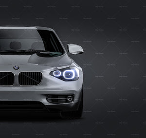 BMW 1-Series F20 5-door 2011 glossy finish - all sides Car Mockup Template.psd