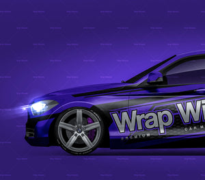 BMW 1-Series F20 5-door 2011 glossy finish - all sides Car Mockup Template.psd