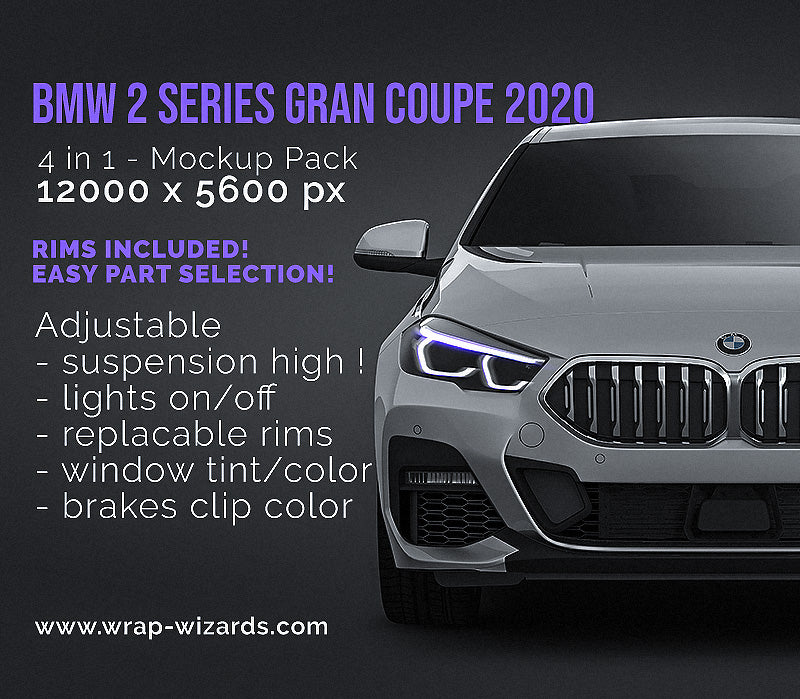 BMW 2-Series Gran Coupe 2020 - Car Mockup