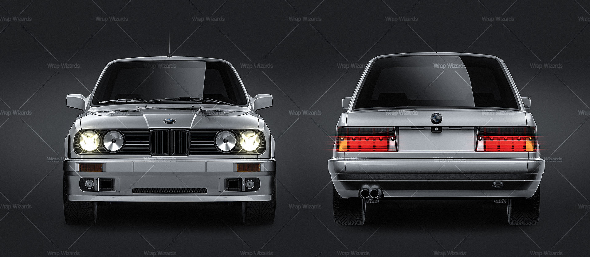BMW 3-Series 316i E30 Coupe - Car Mockup