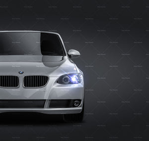 BMW 3 series 335i E93 Cabrio glossy finish - all sides car mockup template.psd