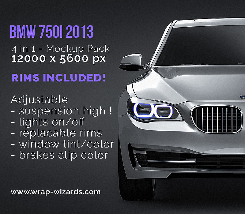 BMW 7-Series 750iL 2013 - Car Mockup