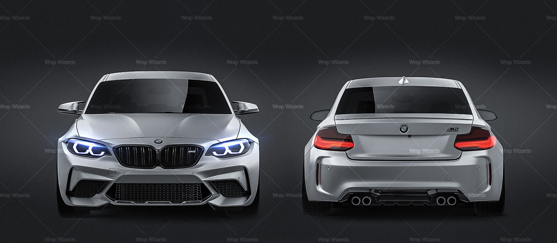 BMW 2-Series M2 Competition 2019 - Car Mockup