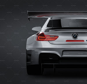 BMW M6 GT3 2016 glossy finish - all sides Car Mockup Template.psd