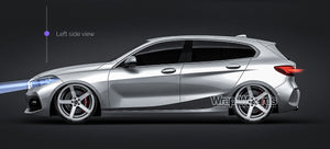 BMW 1-series F40 2020 glossy finish - all sides Car Mockup Template.psd