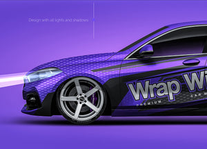 BMW 1-series F40 2020 glossy finish - all sides Car Mockup Template.psd