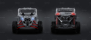 BRP Can-Am Maverick X3 Max 2022 glossy finish - all sides Car Mockup Template.psd