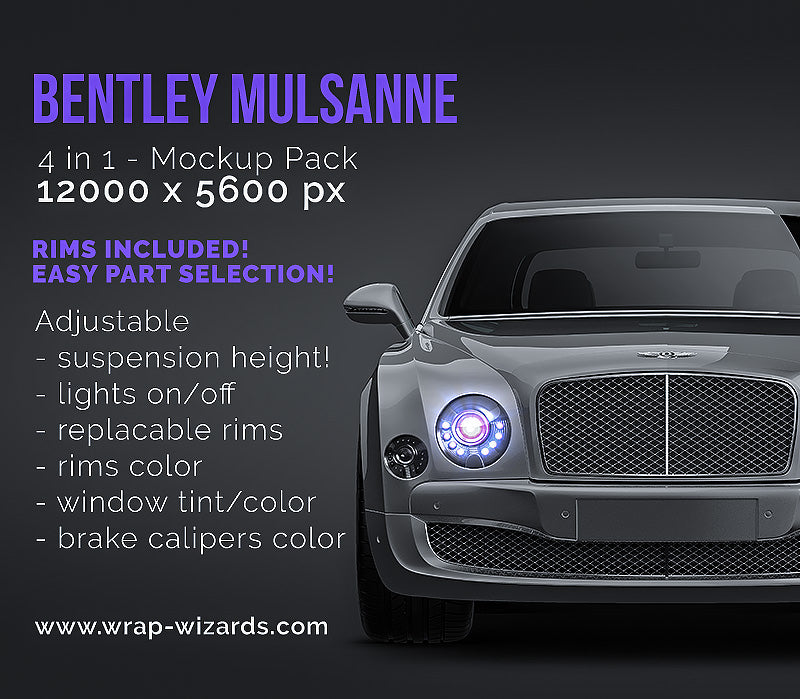 Bentley Mulsanne 2011 - Car Mockup