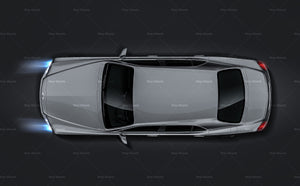 Bentley Mulsanne 2011 glossy finish - all sides Car Mockup Template.psd
