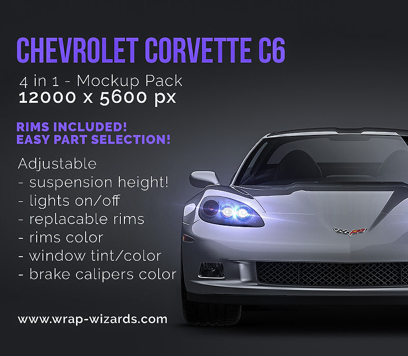 Chevrolet Corvette C6 - Car Mockup