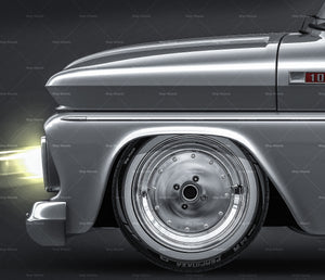Chevrolet C10 1965 glossy finish - all sides Car Mockup Template.psd