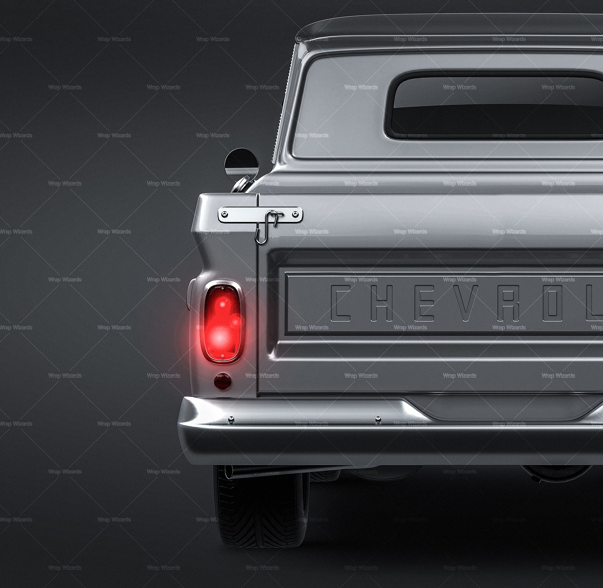 Chevrolet C10 1965 glossy finish - all sides Car Mockup Template.psd