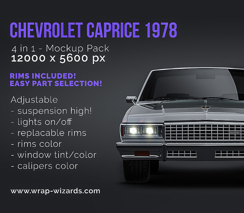 Chevrolet Caprice 1978 - Car Mockup