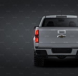 Chevrolet Colorado 2018 extended cab glossy finish - all sides Car Mockup Template.psd