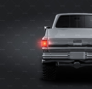 Chevrolet Silverado 1500 1985 glossy finish - all sides Car Mockup Template.psd