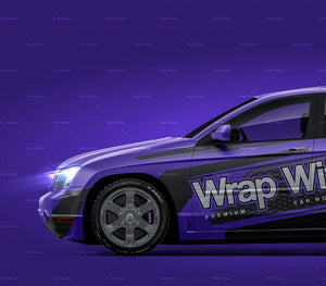 Chrysler Pacifica 2004-2008 satin matt finish - all sides Car Mockup Template.psd