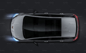 Cupra Born 2022 satin matt finish - all sides Car Mockup Template.psd