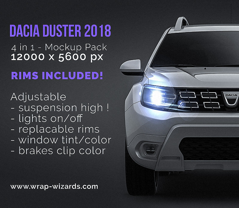Dacia Duster 2018 - Car Mockup