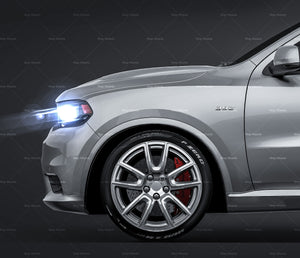 Dodge Durango SRT 2018 glossy finish - all sides Car Mockup Template.psd