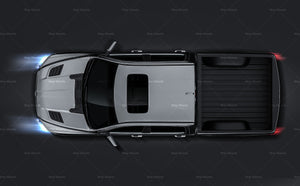 Dodge RAM 1500 CrewCab Sport 2019 glossy finish - all sides Car Mockup Template.psd