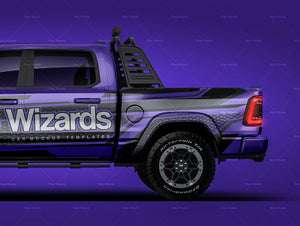 Dodge RAM 1500 TRX Crew Cab 2021 (MOPAR Performance) glossy finish - all sides Car Mockup Template.psd