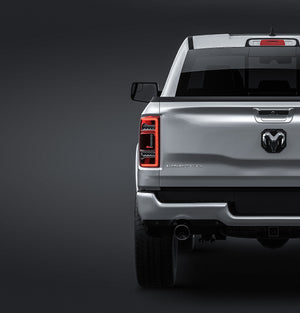 Dodge RAM 1500 2020 glossy finish - all sides Car Mockup Template.psd