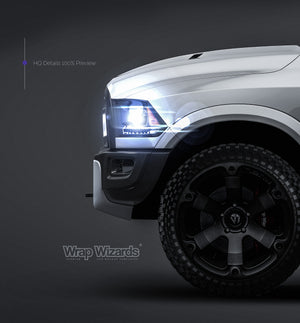 Dodge RAM 1500 Rebel 2015 glossy finish - all sides Car Mockup Template.psd