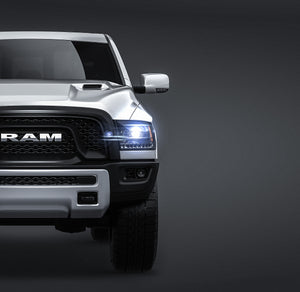 Dodge RAM 1500 Rebel 2015 glossy finish - all sides Car Mockup Template.psd