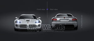 Dodge Viper SRT10 2010 glossy finish - all sides Car Mockup Template.psd