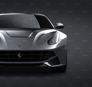Ferrari F12 2015 glossy finish - all sides Car Mockup Template.psd