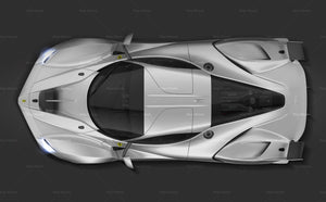 Ferrari FXX K glossy finish - all sides Car Mockup Template.psd
