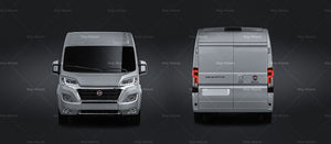 Fiat Ducato 2020 glossy finish - all sides Car Mockup Template.psd
