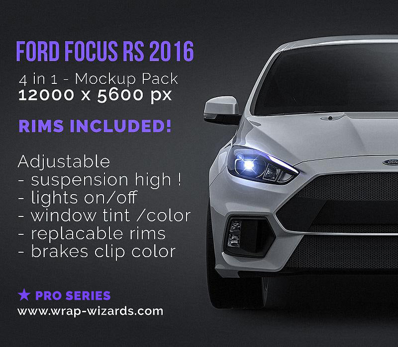Ford Focus RS 2016 - Car Mockup