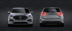 Ford Edge ST 2019 satin matt finish - all sides Car Mockup Template.psd