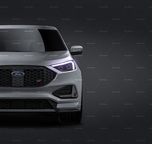 Ford Edge ST 2019 satin matt finish - all sides Car Mockup Template.psd