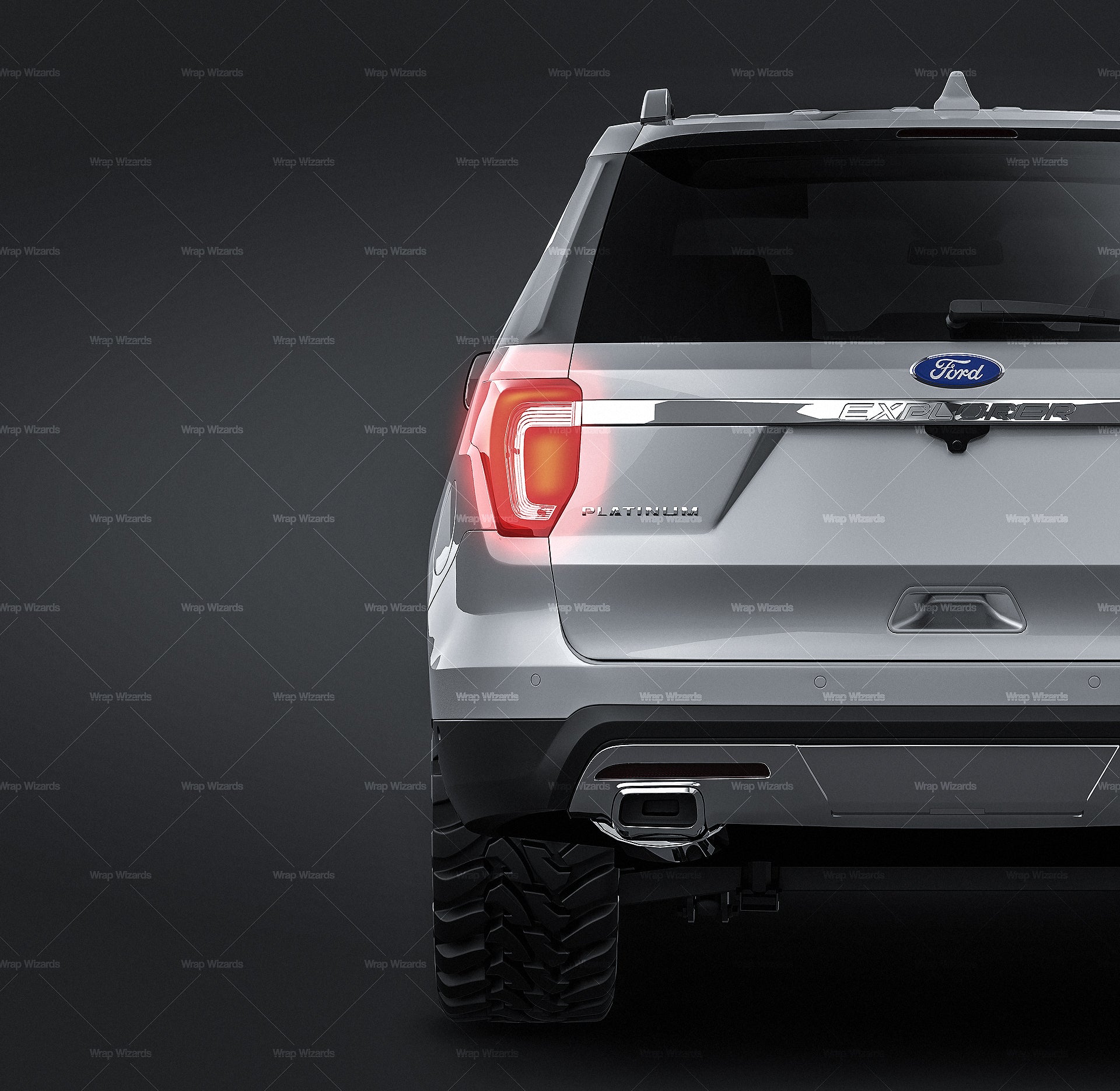 Ford Explorer 2016 glossy finish - all sides Car Mockup Template.psd