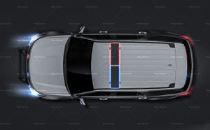 Ford Explorer 2020 Police Interceptor glossy finish - all sides Car Mockup Template.psd