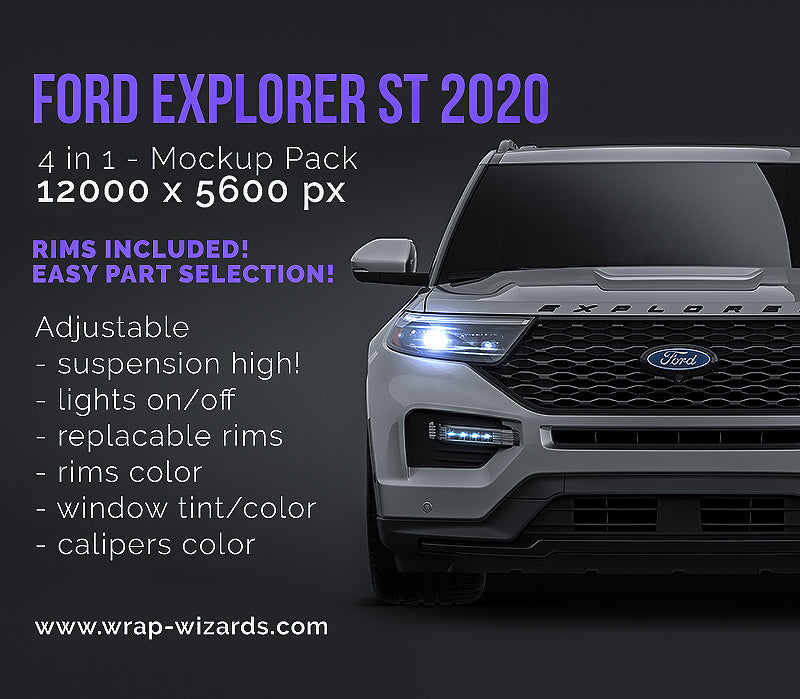 Ford Explorer ST 2020 - Car Mockup