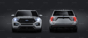 Ford Explorer ST 2020 glossy finish - all sides Car Mockup Template.psd