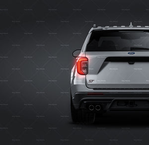 Ford Explorer ST 2020 glossy finish - all sides Car Mockup Template.psd