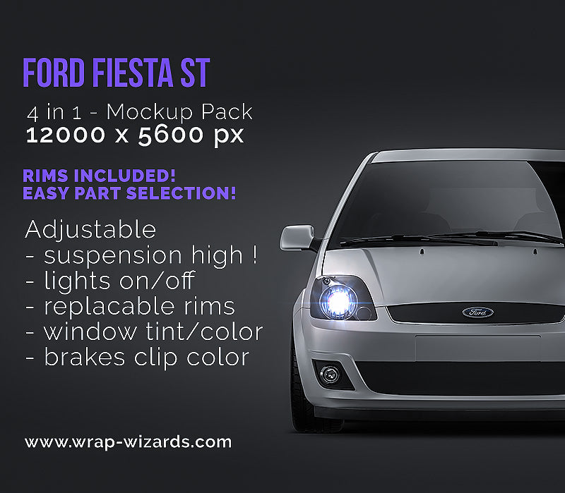 Ford Fiesta ST - Car Mockup