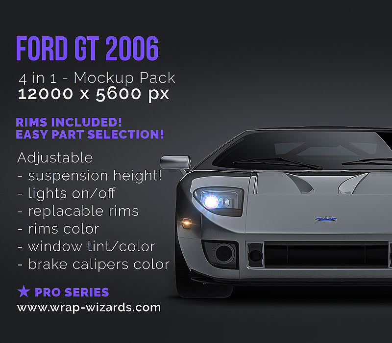 Ford GT GT-40 2006 - Car Mockup