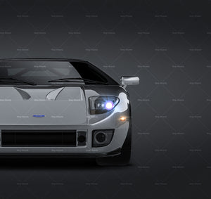 Ford GT GT-40 2006 glossy finish - all sides Car Mockup Template.psd