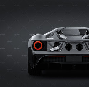 Ford GT 2017 glossy finish - all sides Car Mockup Template.psd