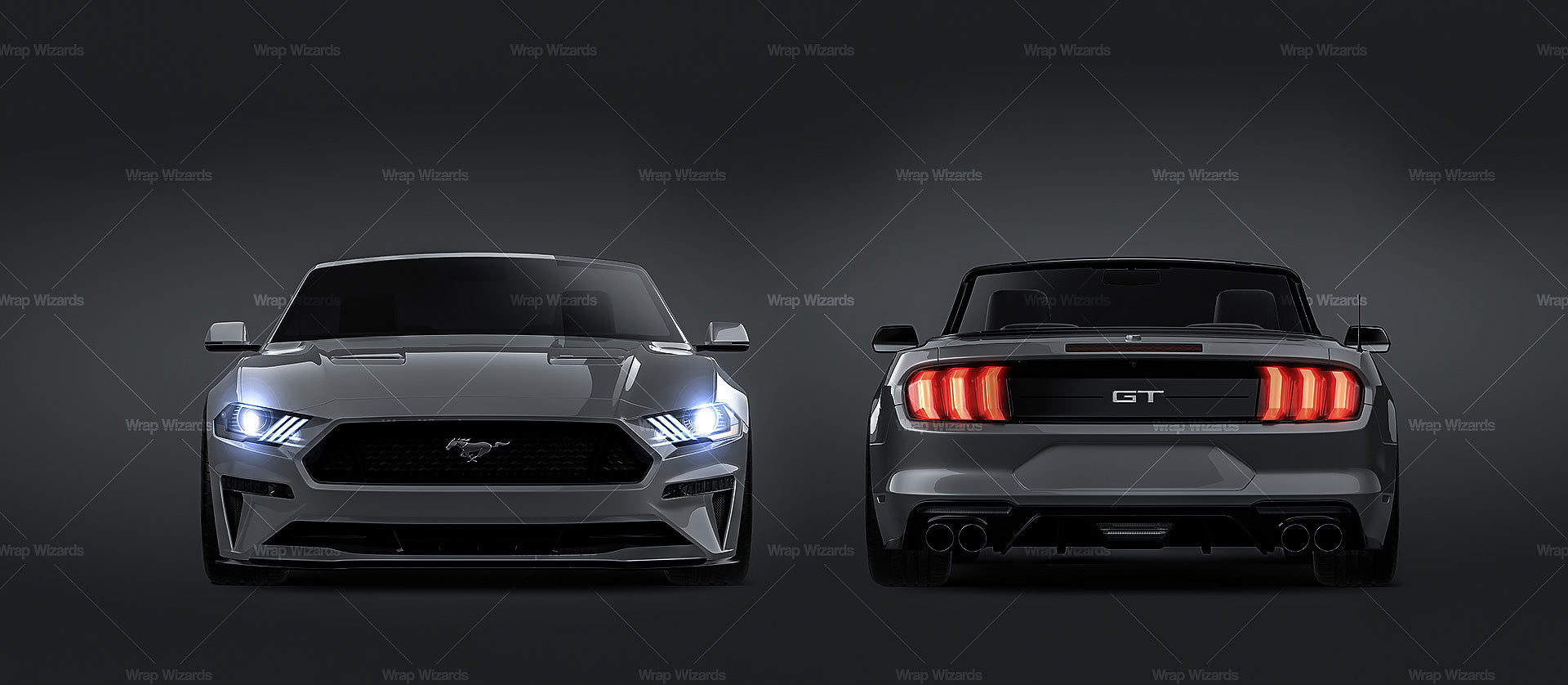 Ford Mustang GT 2018 Convertible - Car Mockup
