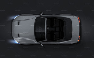 Ford Mustang GT 2018 Convertible glossy finish - all sides Car Mockup Template.psd