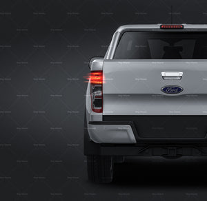 Ford Ranger DoubleCab XLT 2018 glossy finish - all sides Car Mockup Template.psd