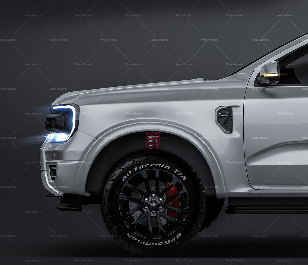 Ford Ranger Sport Double Cab 2023 glossy finish - all sides Car Mockup ...